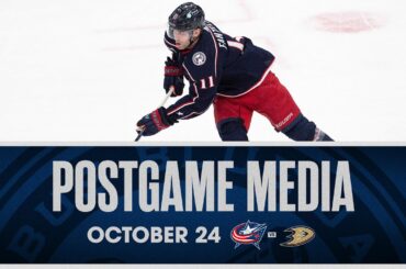 Adam Fantilli posts first MULTI-POINT GAME of his NHL career‼️ | Postgame Media (10/25/23)