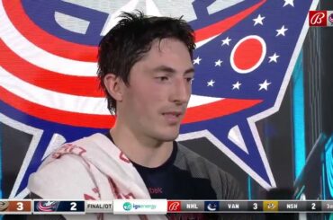 Zach Werenski finds things to build on after Columbus Blue Jackets' overtime loss to Anaheim Ducks