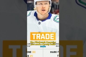 Jack Rathbone Was Just Traded to the Pittsburgh Penguins! #shorts
