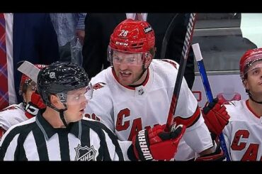 Scrum Breaks Out After Tampa Bay Lightning Goal, Brendan Lemieux Loses It On Official