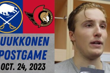 Ukko-Pekka Luukkonen Postgame Interview vs Ottawa Senators (10/24/2023)