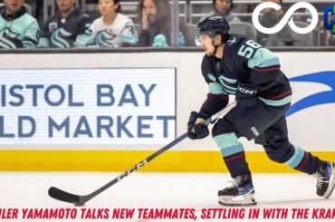 Kailer Yamamoto talks getting settled with the Seattle Kraken and helpful teammates