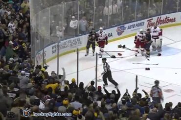 Tim Gleason vs Paul Gaustad Oct 14, 2011 - MSG feed