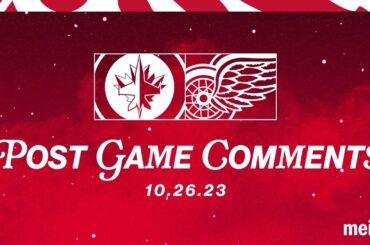 Lucas Raymond, David Perron, Derek Lalonde Post Game - Oct. 26 vs. WPG