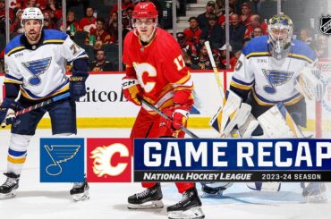 Blues @ Flames 10/26 | NHL Highlights 2023