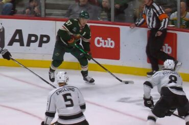 Все действия Капризова в матче с Лос-Анджелес. Капризов, Гавриков, стычка с Даути... 20 октября 2023