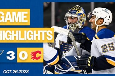 Game Highlights: Blues 3, Flames 0