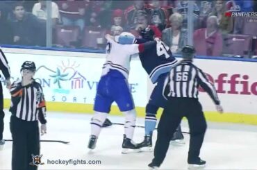 Ryan White vs Erik Gudbranson Feb 26, 2012