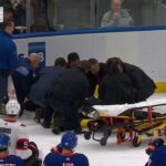 Erik Brannstrom Stretchered Off Ice After Taking Hit From Cal Clutterbuck