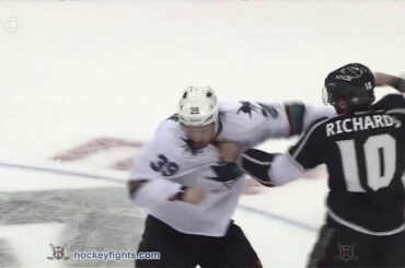 Logan Couture vs Mike Richards Apr 28, 2014 - CBC feed