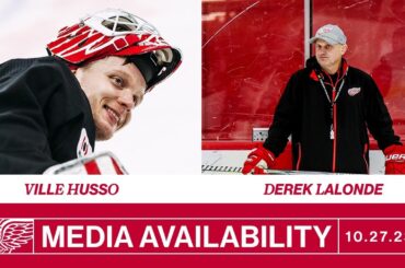Ville Husso, Derek Lalonde Media - Practice - 10/27/32