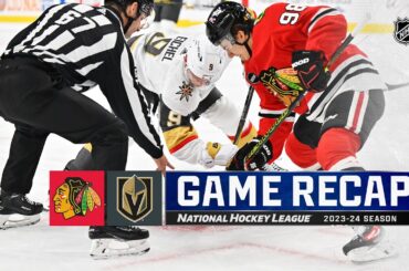Blackhawks @ Golden Knights 10/27 | NHL Highlights 2023