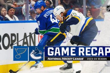 Blues @ Canucks 10/27 | NHL Highlights 2023