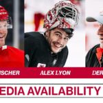 Fischer, Lyon & Coach Lalonde Pregame - 10/28 vs. BOS