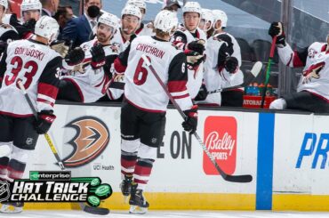 Jakob Chychrun's hat trick gets Coyotes the win over the Ducks