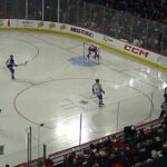 Brayden Pachal of of Pacific Division scores vs. Central Division in 2023 AHL All-Star Challenge 2/6