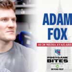 NYR @ VAN: Adam Fox Postgame Media Availability | October 28, 2023