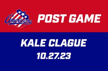 Kale Clague Post Game | 10.27.23
