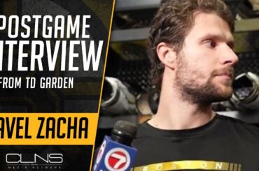 Pavel Zacha REACTS to Bruins Win over Red Wings