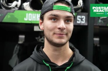 Wyatt Johnston Post Game Press Conference Oct 21 vs Flyers