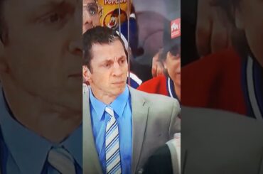 Brent Burns and Alex Belzile gooning each other