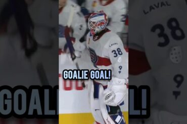 Strauss Mann, rare kind of goalie goal😱🔥 #hockey #shorts