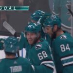 Filip Zadina Scores His Girst Goal with the Sharks - Sharks vs. Golden Knights - October 12, 2023
