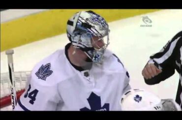 James Reimer somehow keeps puck out of net 3/3/11