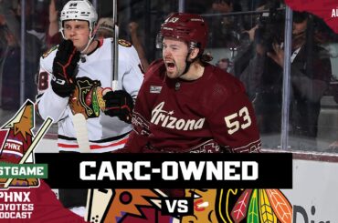 Michael Carcone scores hat trick in Arizona Coyotes' 8-1 rout of Chicago Blackhawks