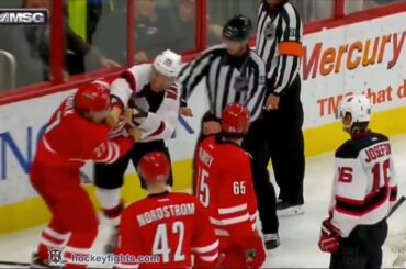 Stefan Matteau vs Justin Faulk Dec 3, 2015