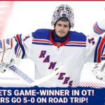 RANGERS GO 5-0 ON ROAD TRIP!! Zibanejad, Shesterkin come up clutch in 3-2 overtime win against Jets!