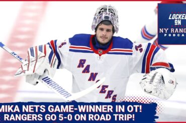 RANGERS GO 5-0 ON ROAD TRIP!! Zibanejad, Shesterkin come up clutch in 3-2 overtime win against Jets!