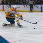 Predators' Foudy Slips On Penalty Shot And Whiffs It Wide Against Canucks' Demko