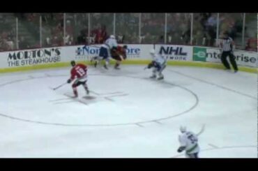 Aaron Volpatti drills Nick Leddy