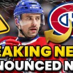 🔵EXCLUSIVE!! PLAYER MAKES IMPORTANT DECISION - MONTREAL CANADIENS NEWS