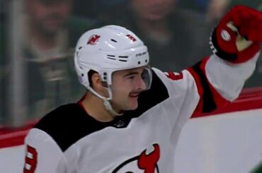 Devils' Butcher beats Wild's Dubnyk top corner with a nasty wrister