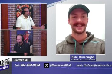Kyle Burroughs on settling in with the Sharks, leaving Vancouver and more