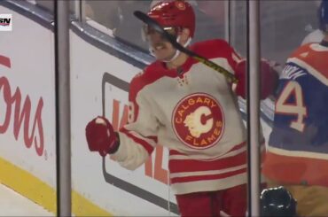 AJ Greer 3-2 Goal @ Edmonton Oilers | 2023 Heritage Classic | Calgary Flames