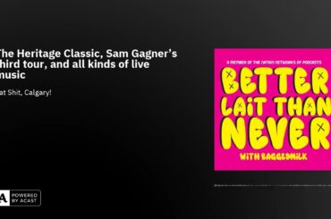The Heritage Classic, Sam Gagner's third tour, and all kinds of live music