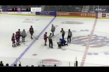 AHL Referee Rob Hennessey Injured in Collision with Amerks' Clague