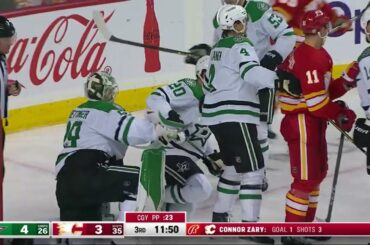 Ryan Suter makes a Save | Dallas Stars vs Calgary Flames November 1, 2023