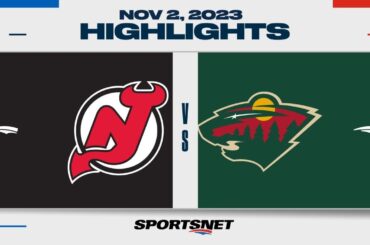 NHL Highlights | Devils vs. Wild - November 2, 2023