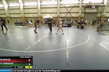74 Lbs Cons. Round 3 - Korvin Bayles, UT Vs Benito Barnhart, FL Bb69