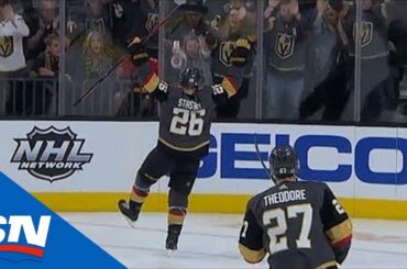 Paul Stastny Uses A Quick Hesitation Then Rips One By Cam Talbot