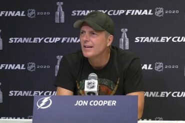 Jon Cooper Discusses Stars Goalie Anton Khudobin & Tampa Bay Lightning Depth