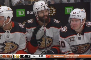 Radko Gudas first goal as a Duck, Bruins Challenge