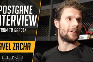 Pavel Zacha on OT Winner in Bruins 2 Goal Comeback vs Panthers