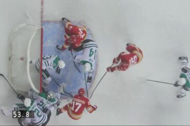 Jake Oettinger and Esa Lindell lead-saving save | Dallas Stars vs Calgary Flames November 1, 2023