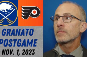 Don Granato Postgame Interview vs Philadelphia Flyers (11/1/2023)