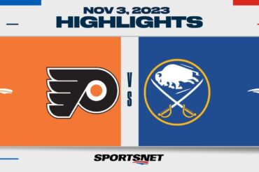 NHL Highlights | Flyers vs. Sabres - November 3, 2023